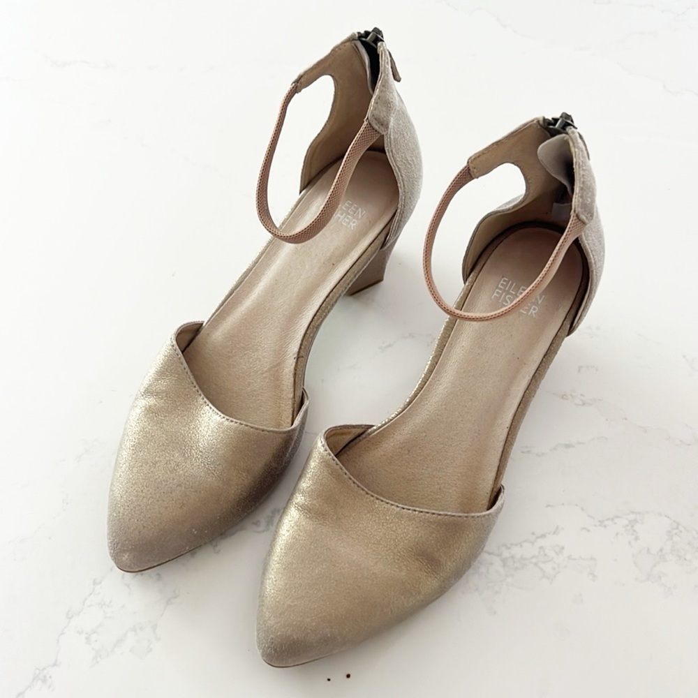 EILEEN FISHER Just Ankle Strap Pump size 7